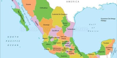 Մեքսիկայի Քարտեզ