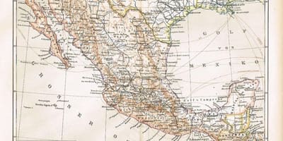 Մեքսիկայի հին քարտեզի վրա