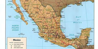 Մեքսիկայի Բնօրինակը քարտեզի վրա