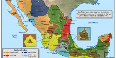 Մեքսիկական կարտելը քարտեզի վրա